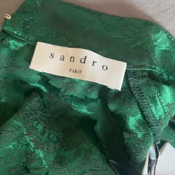 Sandro Green Chlorophyll Manon Jacquard Romper/Jumpsuit - Picture 4 of 6